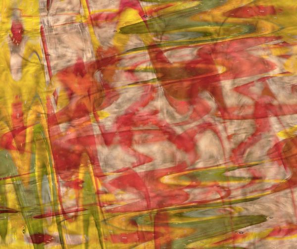 Jaynes Gallery 아티스트의 Yellow-green and red abstract작품입니다.